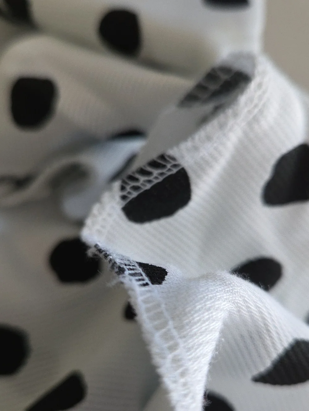 Robert Kaufman Company, Inc. Black & White Polka Dot Blended Sewn Fabric 2.1yds